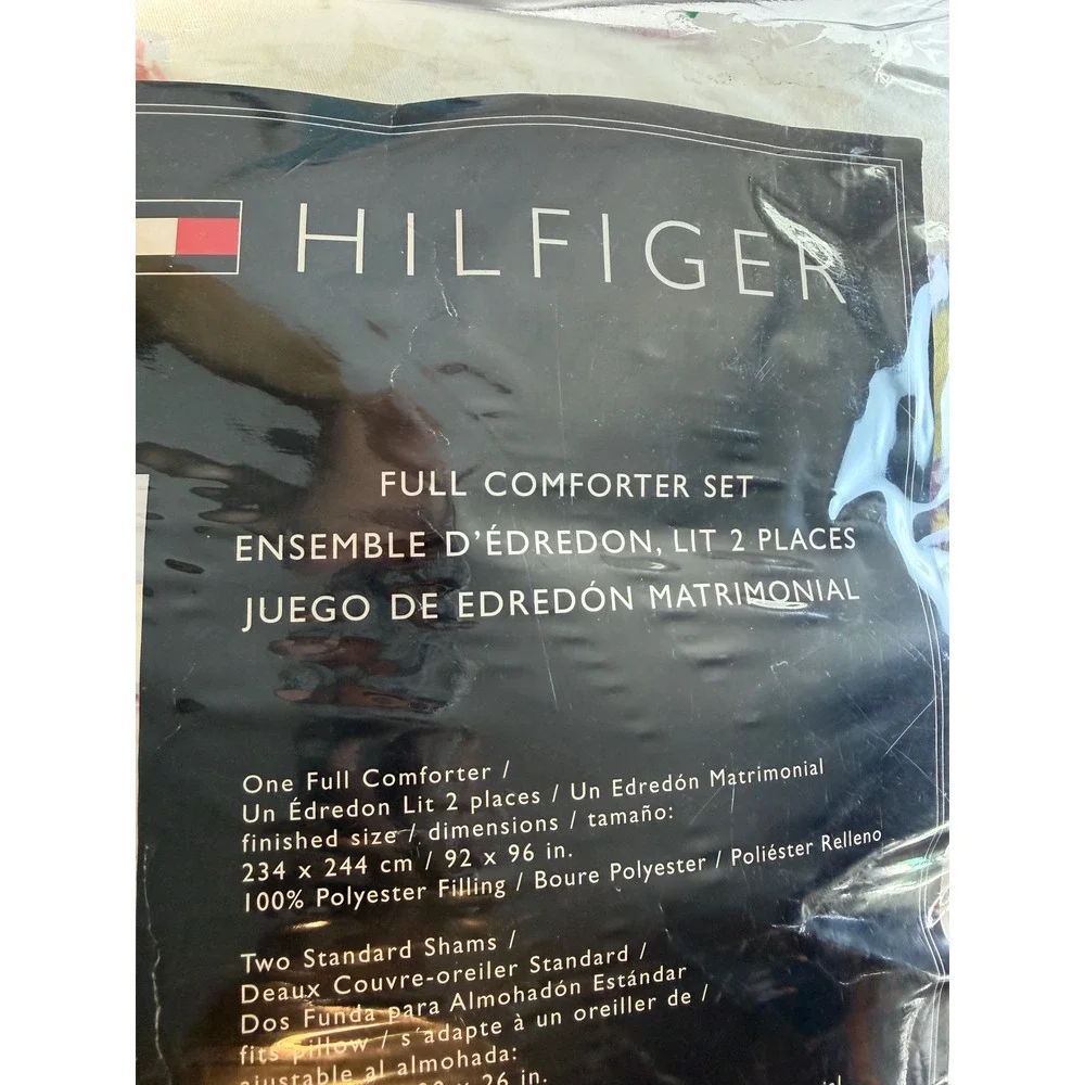 New! Tommy Hilfiger Vtg Sanibel Island Full Comforter Set 4pc Butterfly Y2K 2000